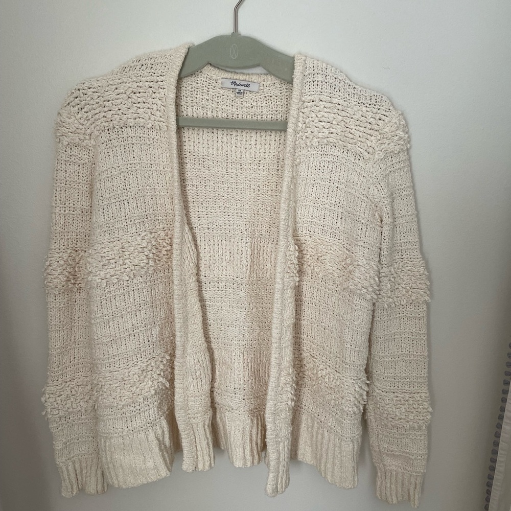 Madewell Bronson Cardigan Sweater in seashell